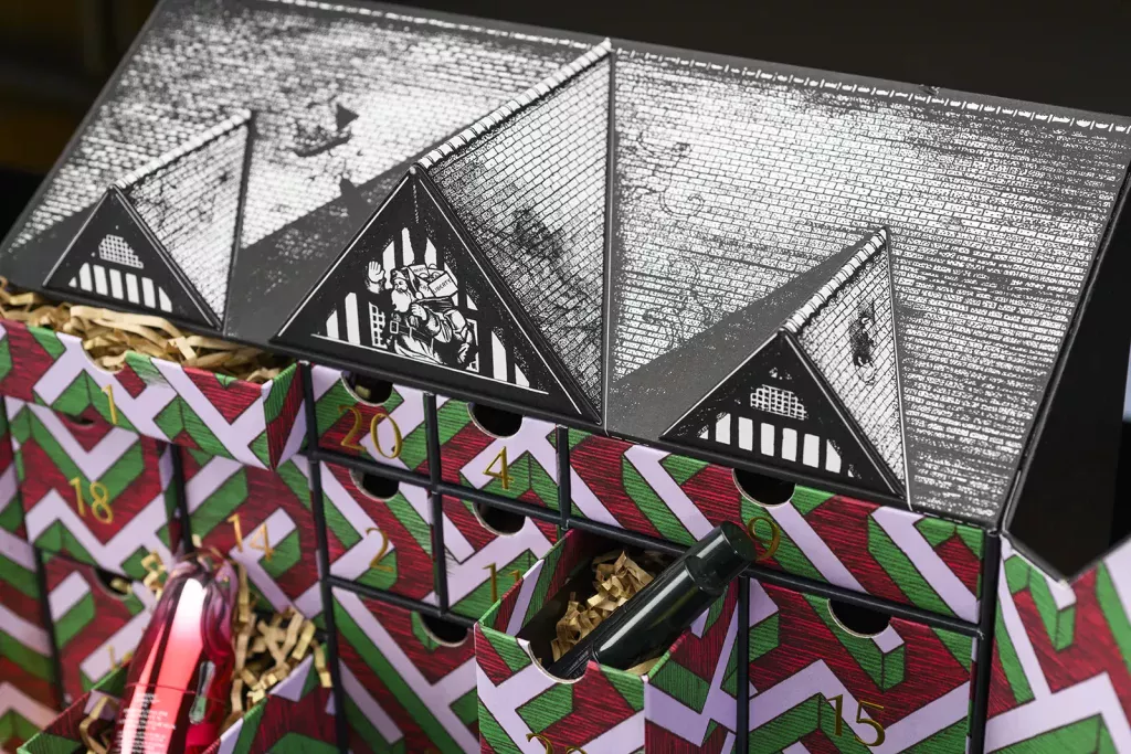 Liberty mens advent calendar packaging 2024 drawers open — Made by Classic