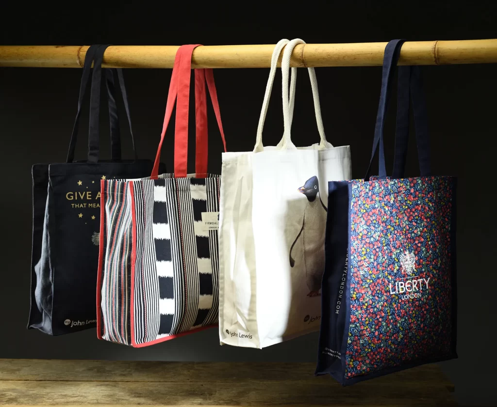 Liberty and John Lewis retail bags — Made by Classic