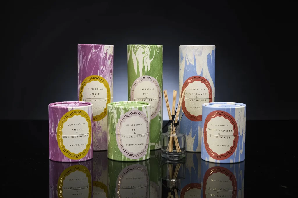 Oliver Bonas diffuser product packaging — Made by Classic