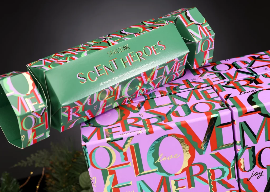 Space NK Christmas cracker packaging 2025 — Made by Classic