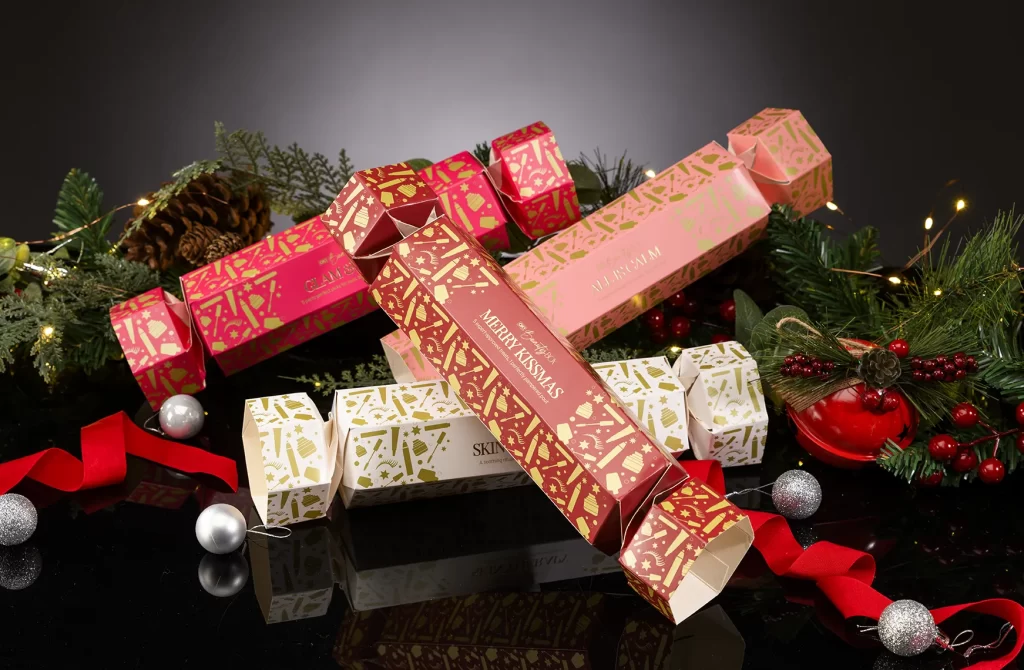 OK! Beauty Box Christmas beauty cracker product packaging — Made by Classic