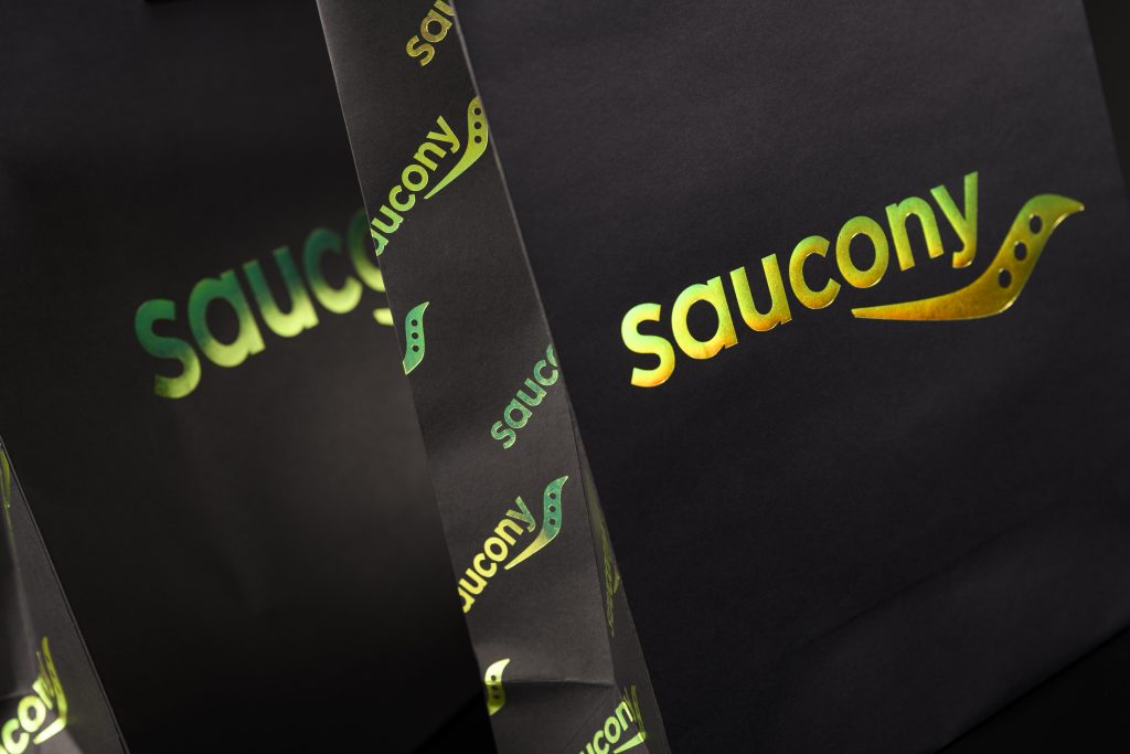 Saucony branded retail bags — Made by Classic