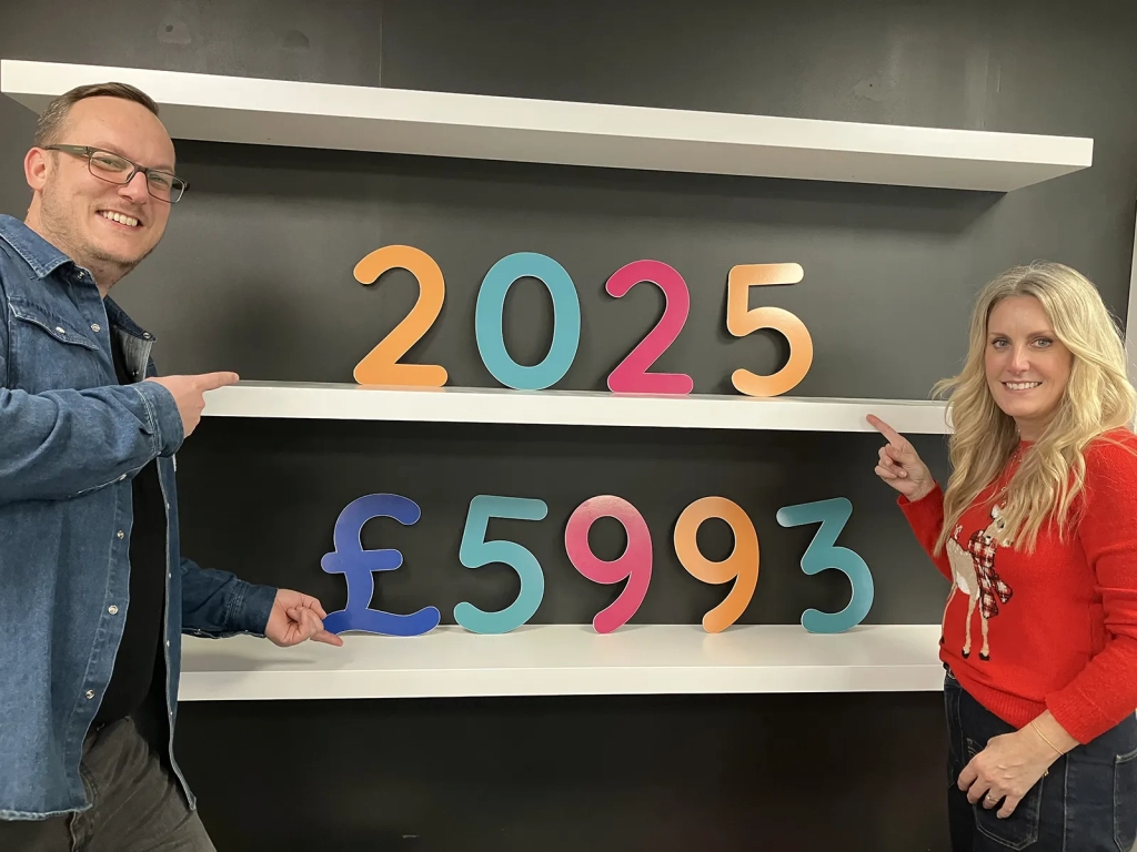 £5993 raised for the University Hospitals Dorset NHS Charity in 2025