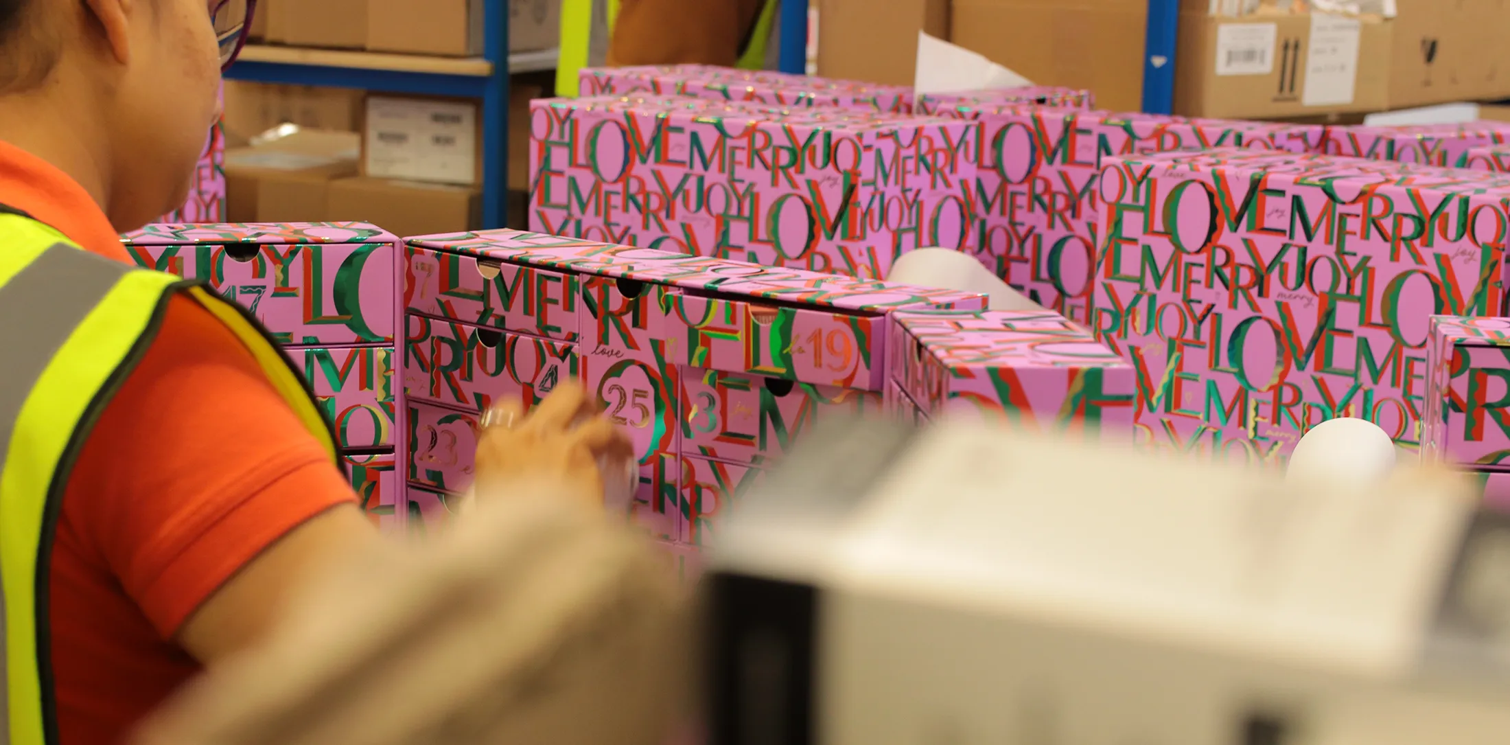 Space NK advent calendar fulfilment end-to-end packaging service