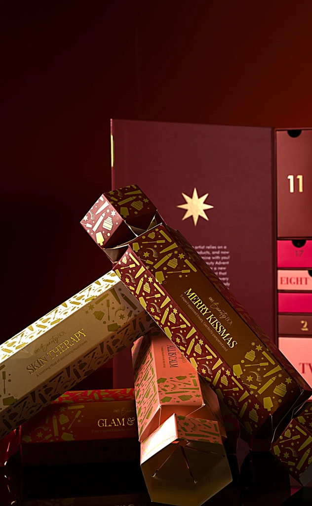 OK! Beauty Box Christmas cracker product packaging — Made by Classic