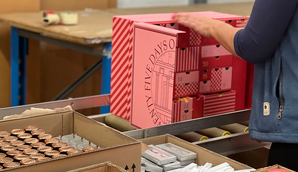 Selfridges advent calendar 2022 fulfilment and packaging — Made by Classic