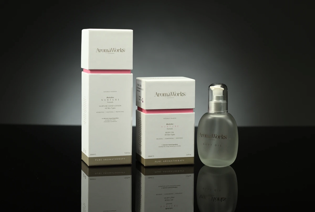 AromaWorks product packaging boxes — Made by Classic