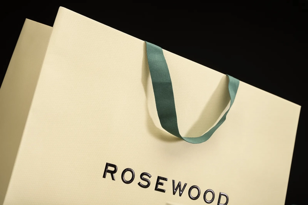 Rosewood Hotels retail bag detail — Made by Classic